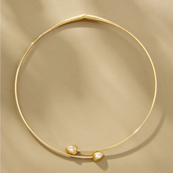 Anthropologie Jewelry - NWT Anthropologie Crystal Open Collar Necklace